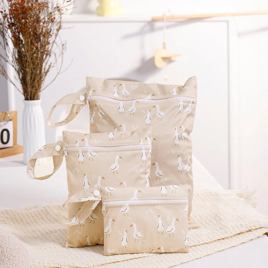 Recycled Fabric Waterproof Nappy Bag - 3PCS Set