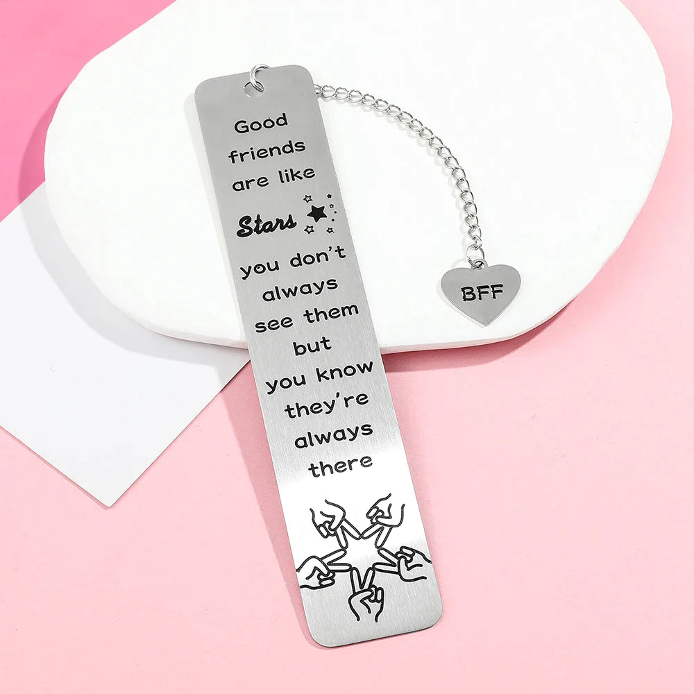 Best friend gift, metal bookmark. Sentimental gift