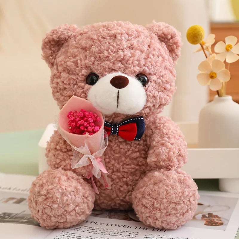 cute pink valentines day teddy bear