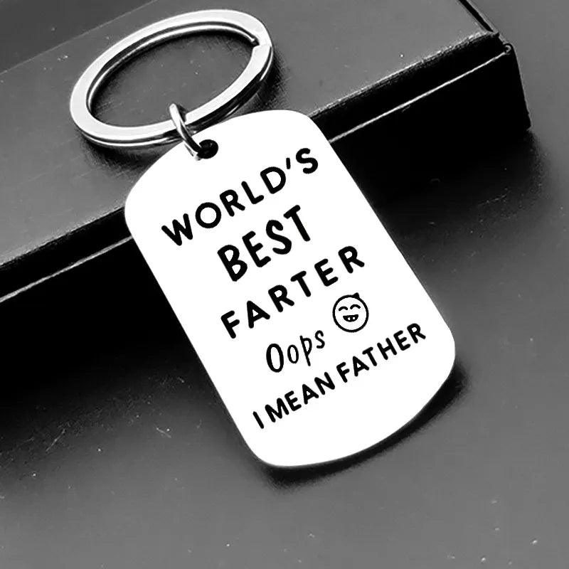 WORLD'S BEST FARTER Stainless Steel KeyChain - Keychains from Dear Cece - Just £5.99! Shop now at Dear Cece