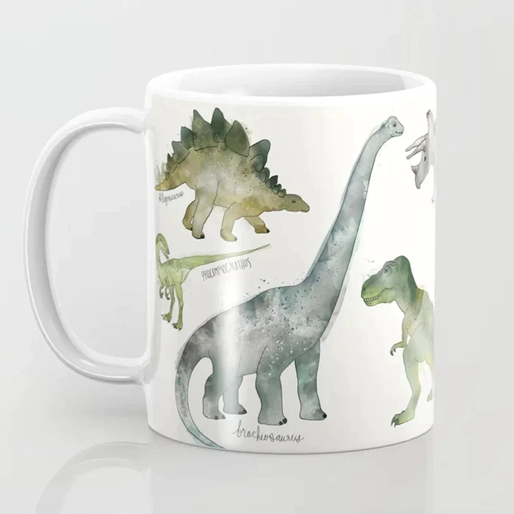 Dinosaur Illustrated Coffee Mug - Mugs from Dear Cece - Just £19.99! Shop now at Dear Cece