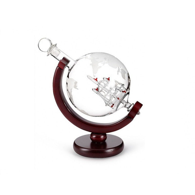 Glass Globe Whiskey Decanter Ship in a bottle 750ml - Decanter from Dear Cece - Just £29.99! Shop now at Dear Cece