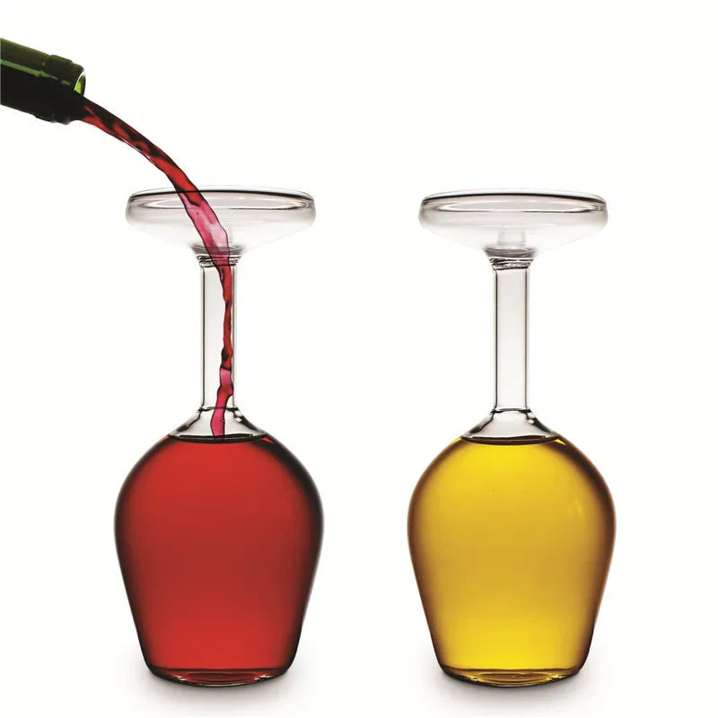 Inverted Upside Down Wine Glass - wine glass from Dear Cece - Just £16.99! Shop now at Dear Cece