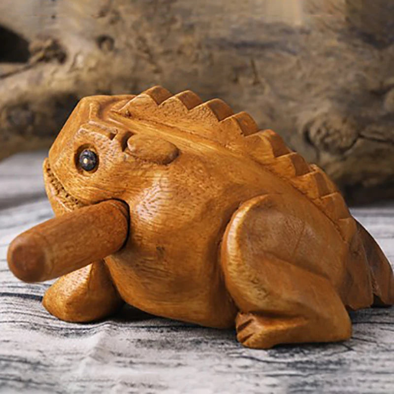 Guiro Frog Wooden Musical Instrument - Handcrafted in Thailand