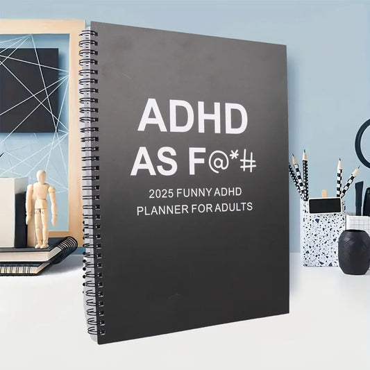 2025 Funny ADHD Planner For Adults:12 Month Family Calendar