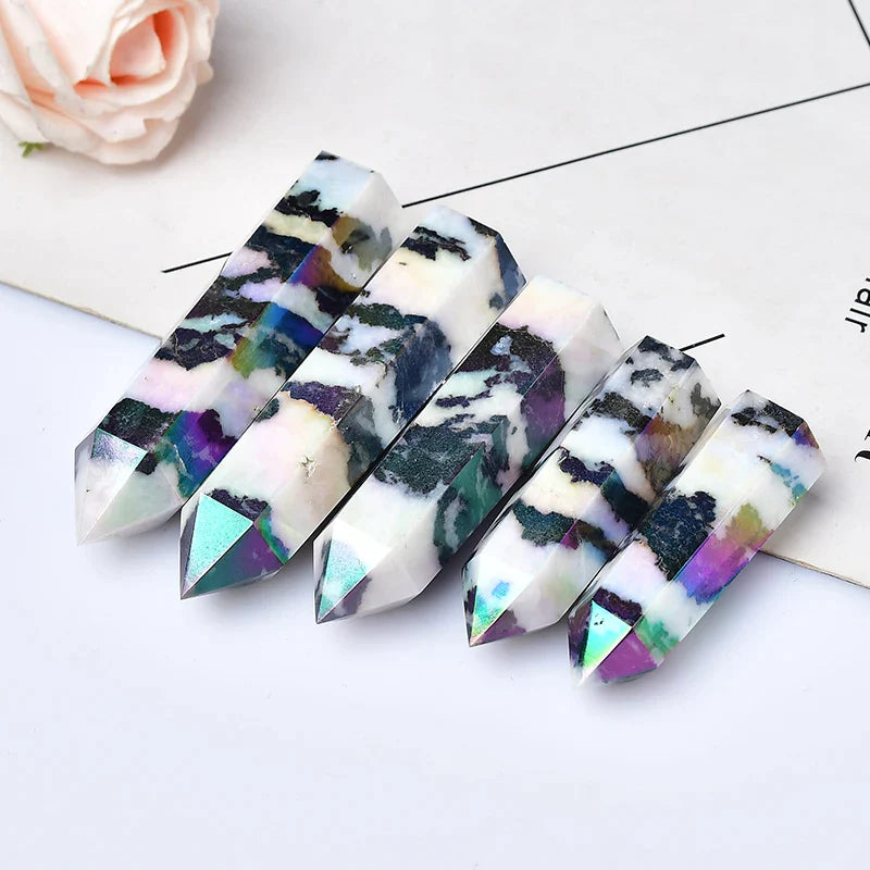 Black and White Zebra Natural Quartz Wand - Crystal Healing from Dear Cece - Just £10.99! Shop now at Dear Cece