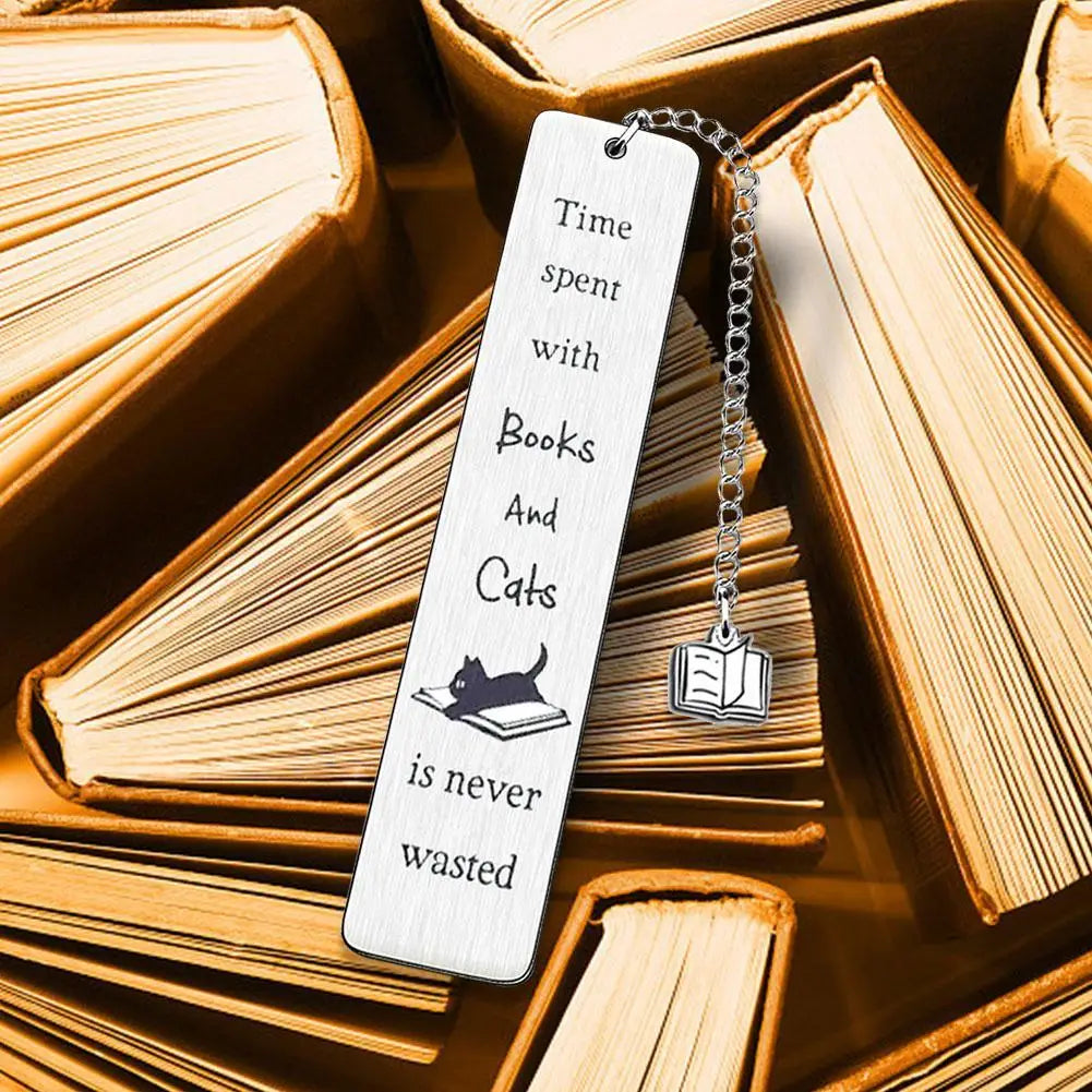 cats and books bookmark. Gift for book lovers