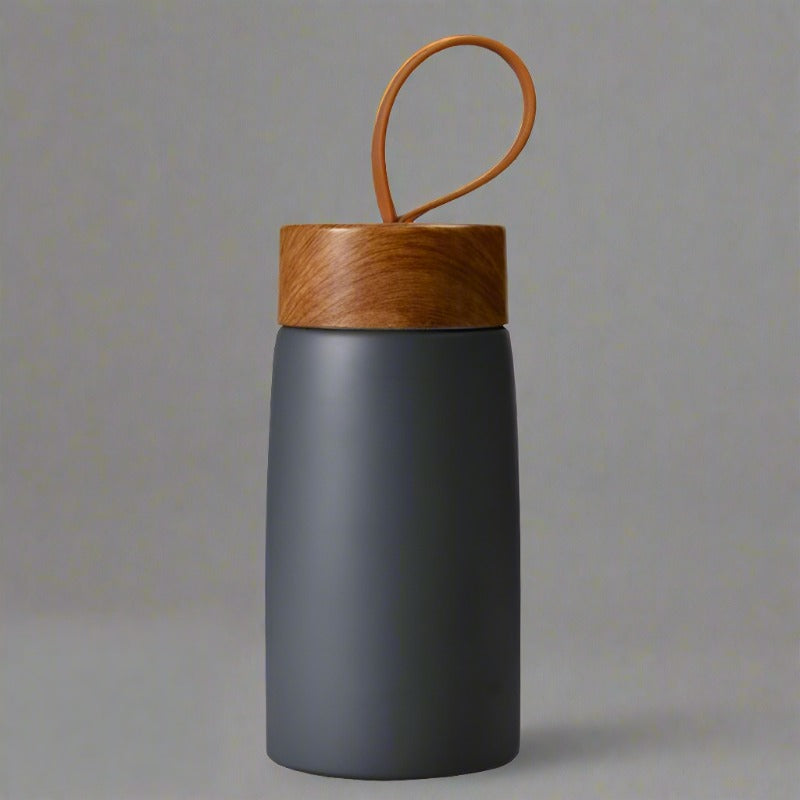 grey thermal travel mug