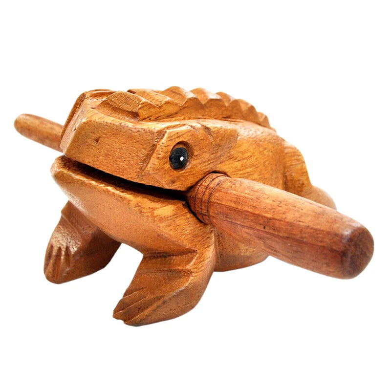 Guiro Frog Wooden Musical Instrument - Handcrafted in Thailand