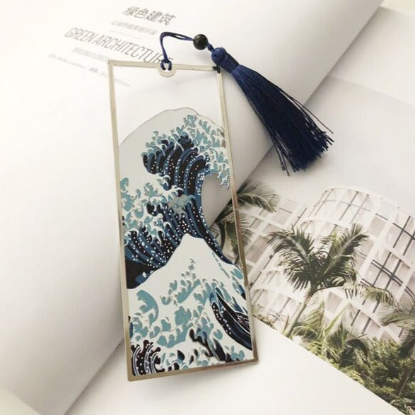 The Great Wave of Kanagawa Metal Bookmark - Bookmarks from Dear Cece - Just £14.99! Shop now at Dear Cece