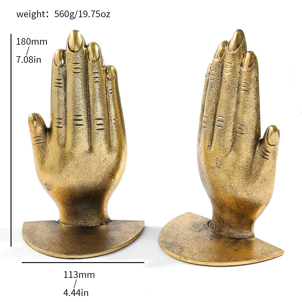 Praying Hands Iron Book Ends - Bookends from Dear Cece - Just £24.99! Shop now at Dear Cece