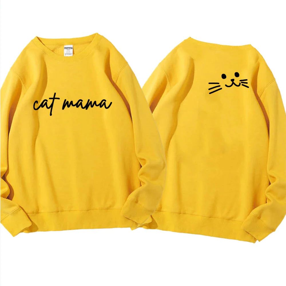 Womens Cat Mama Sweatshirt - Knitwear from Dear Cece - Just £22.99! Shop now at Dear Cece