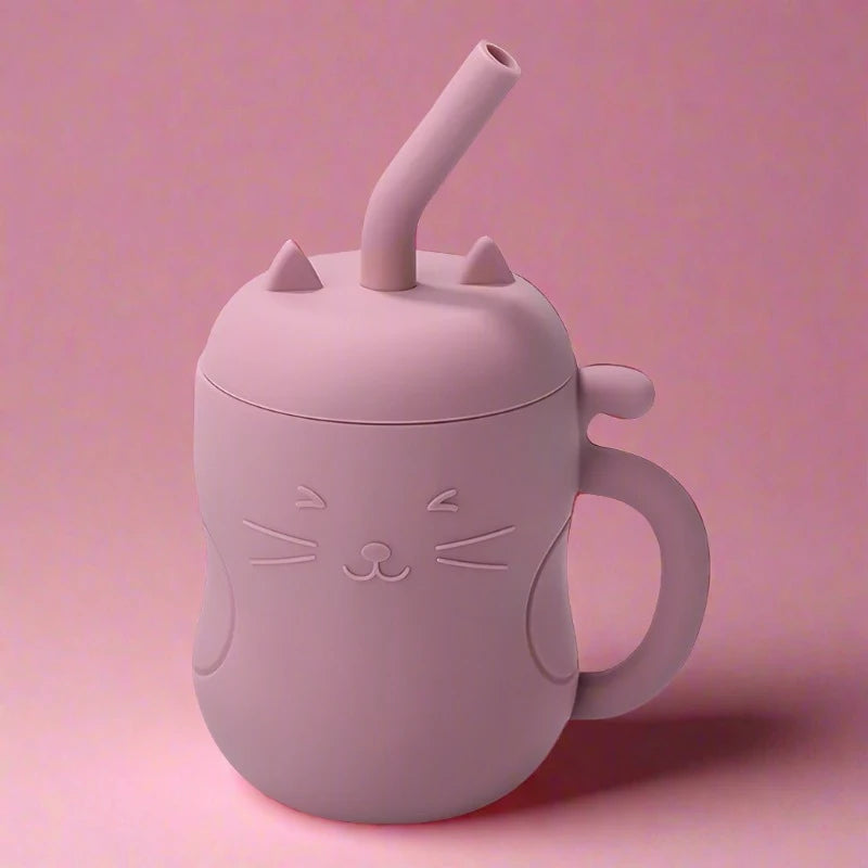 Eco Friendly Leakproof Silicone Toddler Cup - Dusty pink