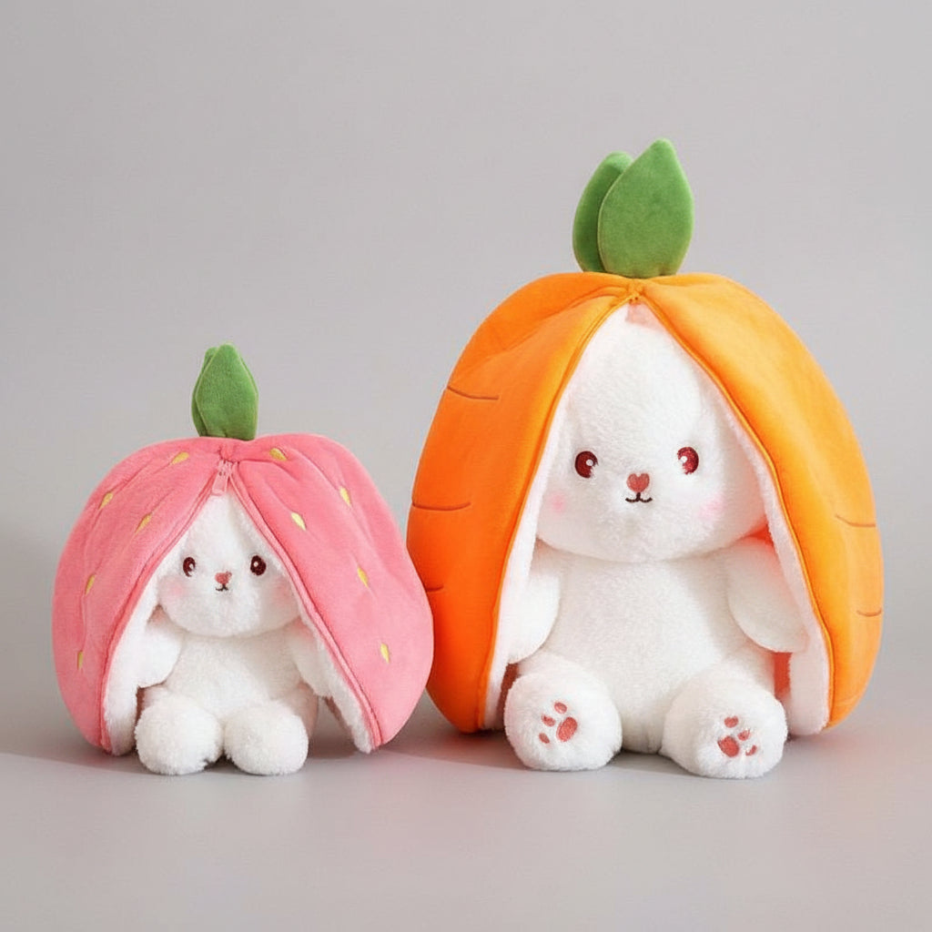 Kawaii Fruit Transfigured Bunny Plush Toy - Toys from Dear Cece - Just £14.99! Shop now at Dear Cece