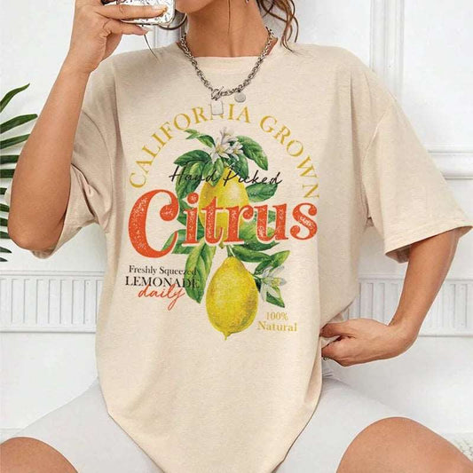 Cottagecore Citrus Summer Lemon T-Shirt - T Shirts from Dear Cece - Just £19.99! Shop now at Dear Cece