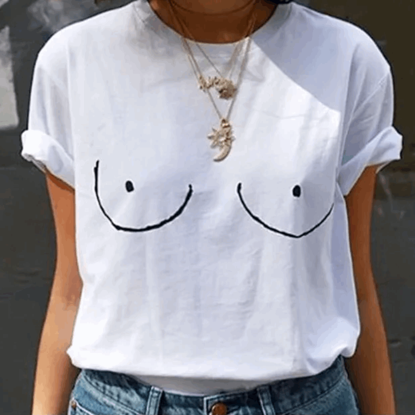 free the nipple feminist tee