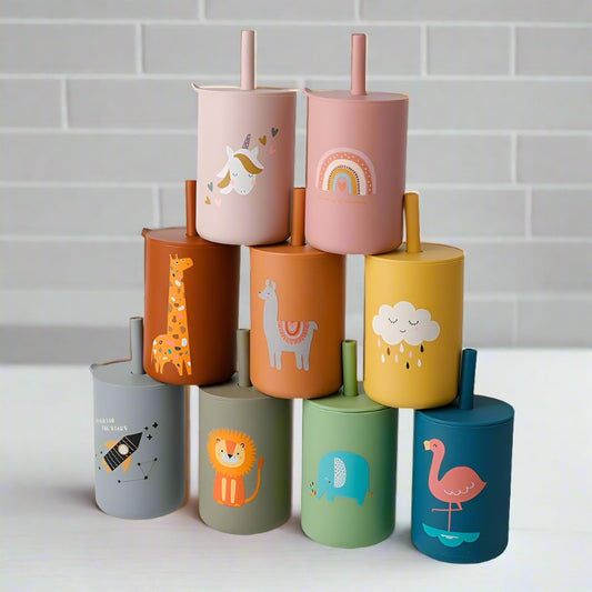 BPA Free Baby Silicone Leak-Proof Cup with Lid - Weaning from Dear Cece - Just £12.99! Shop now at Dear Cece