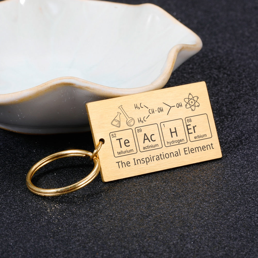 The Inspirational Element Teacher Keychain - Teacher from Dear Cece - Just £6.99! Shop now at Dear Cece