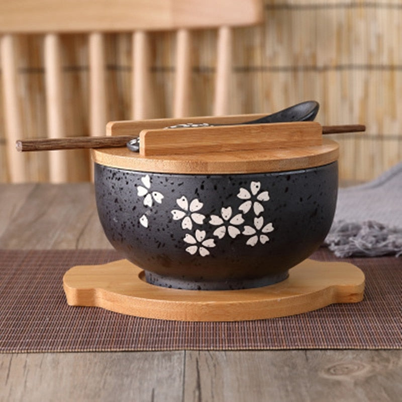 Traditional Japanese Handpainted Ramen Bowl Set - Bowls from Dear Cece - Just £29.99! Shop now at Dear Cece