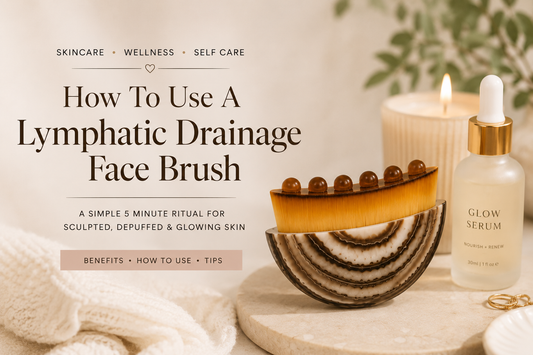 how to use a lymphatic drainage face brush