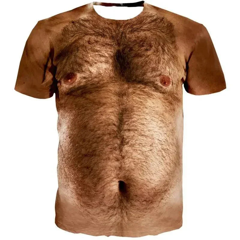 hairy belly ugly t-shirt