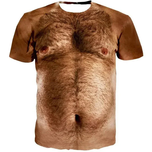 hairy belly ugly t-shirt