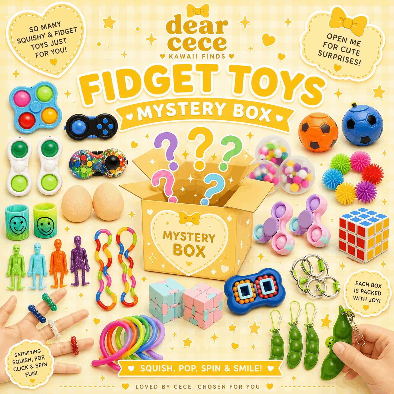 Mystery Fidget Toy Bag Random Sensory Squishy Surprise Pack