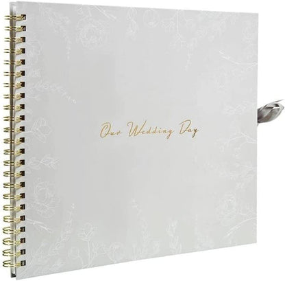 Amore Large Wedding Day Scrapbook | Elegant Wedding Memory Book & Keepsake Album