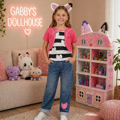 Gabby’s Dollhouse Costume Girls Dress Up Cosplay Outfit