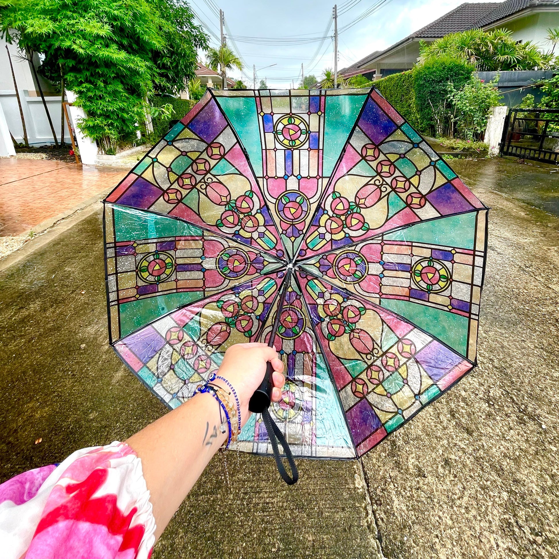 stained glass umbrella, unique gifts for her