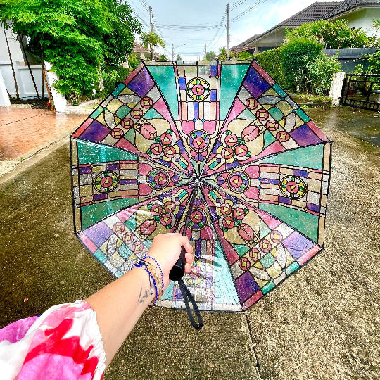 stained glass umbrella, unique gifts for her