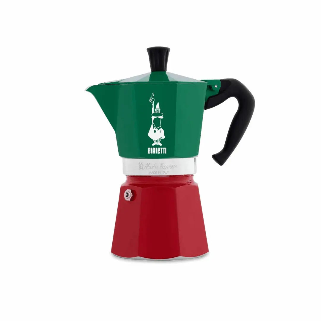 Bialetti Moka Express Tricolore Italia | Italian Stovetop Espresso Coffee Maker