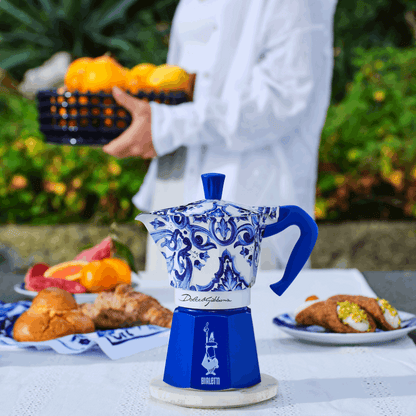 Bialetti x Dolce & Gabbana Moka Pot Gift Set (6 Cup Coffee Maker)
