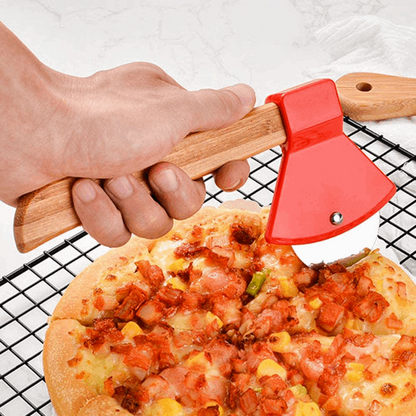 Fireman's Axe Pizza Cutter - Bamboo Handle - Pizza Cutters from Dear Cece - Just £11.99! Shop now at Dear Cece