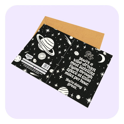 Mini Greeting Card - You Got This! Vibe Satellite