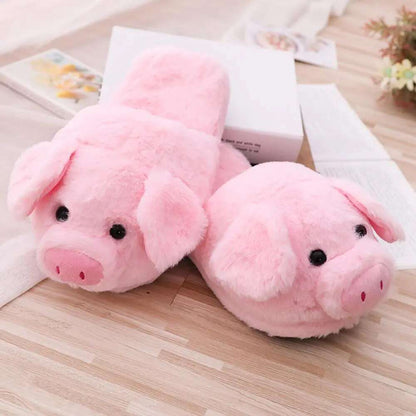 Fuzzy Pink Pig Mule Slippers - slippers from Dear Cece - Just £15.99! Shop now at Dear Cece