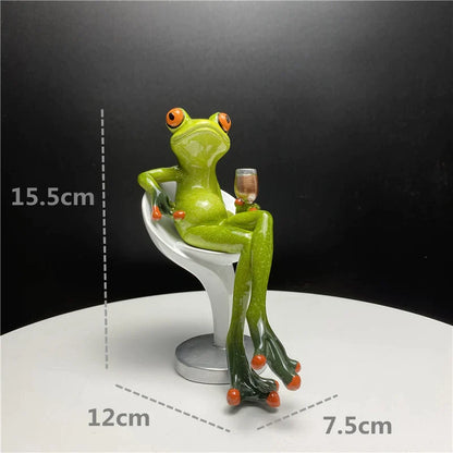 Resin French Frog Collectible Figurines - Home Decor from Dear Cece - Just £32.99! Shop now at Dear Cece