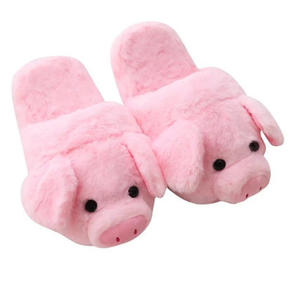 Fuzzy Pink Pig Mule Slippers - slippers from Dear Cece - Just £15.99! Shop now at Dear Cece