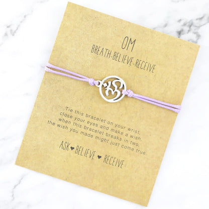 Namaste OM Charm Bracelet - Jewellery from Dear Cece - Just £6.99! Shop now at Dear Cece