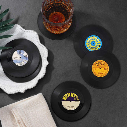 Vinyl Record Retro Coasters - Coasters from Dear Cece - Just £12.99! Shop now at Dear Cece