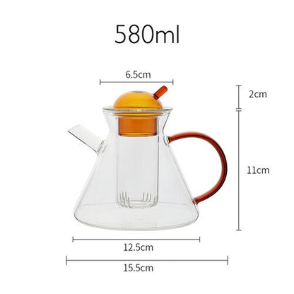 Nordic High Borosilicate Glass Teapot - Teapot from Dear Cece - Just £14.99! Shop now at Dear Cece