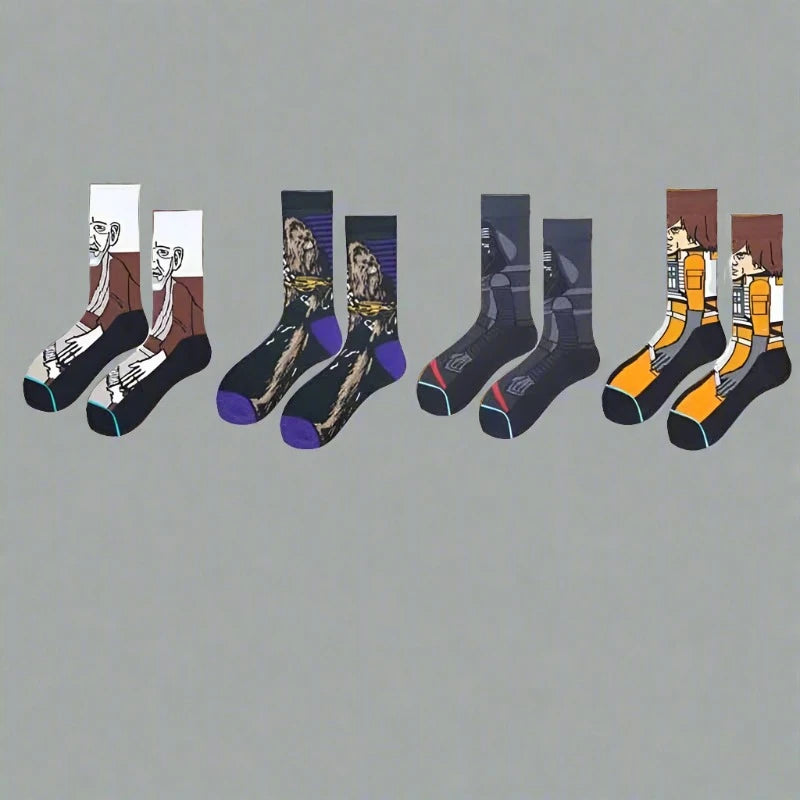 funny star wars cotton socks - gifts for movie lovers