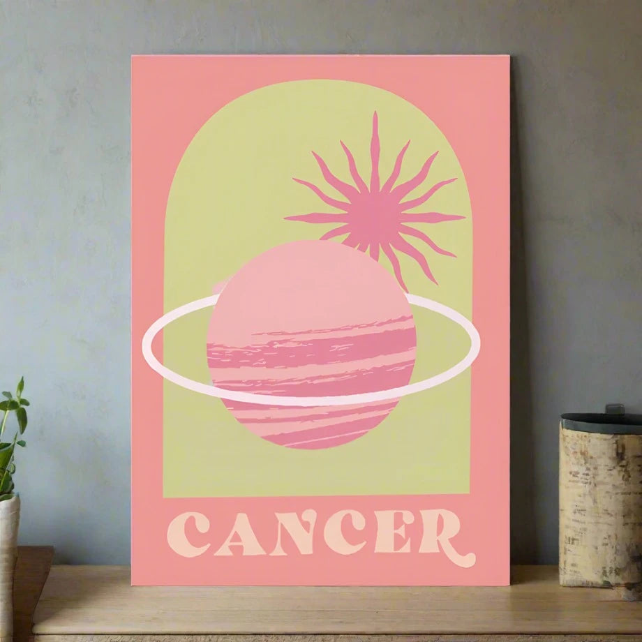 Cancer star sign print