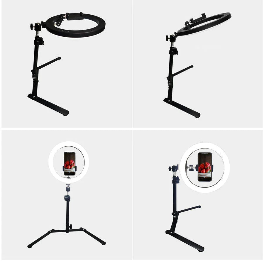 Overhead Tabletop Tripod LED Ring Light - with Mobile Phone Holder - Lighting from Dear Cece - Just £34.99! Shop now at Dear Cece