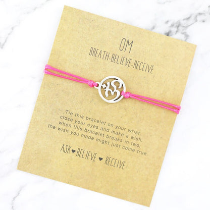 Namaste OM Charm Bracelet - Jewellery from Dear Cece - Just £6.99! Shop now at Dear Cece