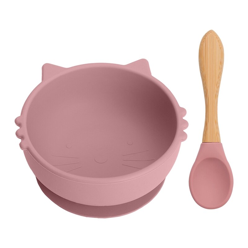 BPA Free Food Grade Silicone Bowl and Spoon