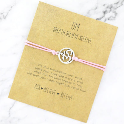 Namaste OM Charm Bracelet - Jewellery from Dear Cece - Just £6.99! Shop now at Dear Cece
