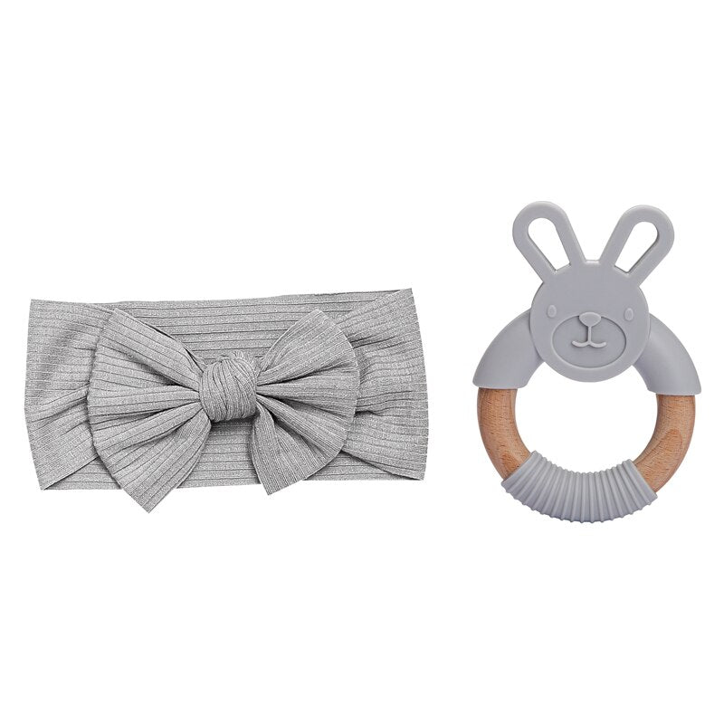 Baby Headband & Teether Gift Set
