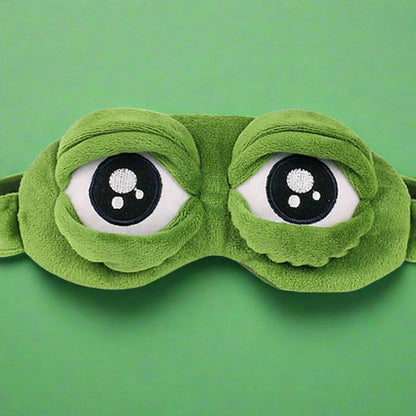 Meme Frog Eyes Soft Sleep Mask