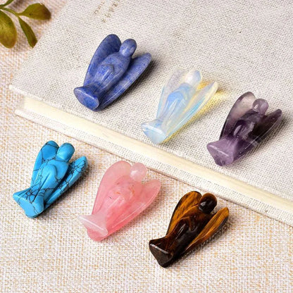 Natural Crystal Guardian Angel Figurine - Crystal Healing from Dear Cece - Just £9.99! Shop now at Dear Cece